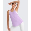 image:imageG4Free Workout Athletic Tank Tops for Women Racerback Lightweight Gym Pilates YBack Loose Fit Running Tanks TopLight Purple