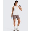 image:imageG4Free Workout Athletic Tank Tops for Women Racerback Lightweight Gym Pilates YBack Loose Fit Running Tanks TopWhite