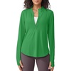 image:imageG4Free Lightbreeze Womens UPF 50 Sun Shirts Quick Dry  Lightweight Long Sleeve Workout Tops Half Zip Running Hiking YogaForest Green
