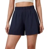 image:imageG4Free Women Casual Shorts 4 Water Resistant Lightweight Side Slit Walking Athletic Shorts with PocketsDark Navy