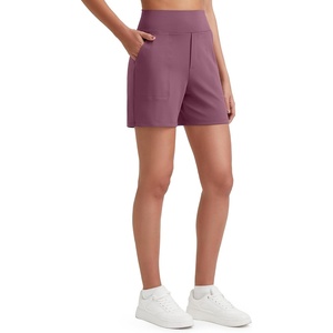 image:imageG4Free EverGoing Womens Casual Shorts High Waisted 4  5 Comfy Shorts with Pockets for Yoga Workout LoungeVelvet Dust