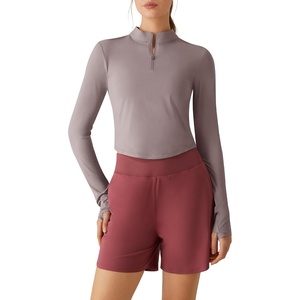 image:imageG4Free Lightbreeze Womens UPF 50 Sun Shirts Quick Dry  Breathable Crop Long Sleeve Workout Tops Running Hiking GolfGray Lilac