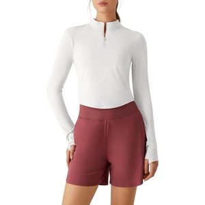 image:imageG4Free Lightbreeze Womens UPF 50 Sun Shirts Quick Dry  Breathable Crop Long Sleeve Workout Tops Running Hiking GolfPure White