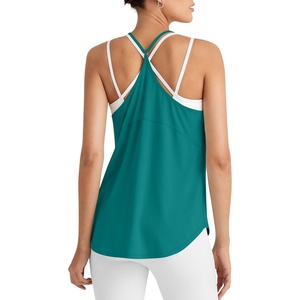 image:imageG4Free Workout Athletic Tank Tops for Women Racerback Lightweight Gym Pilates YBack Loose Fit Running Tanks TopTeal
