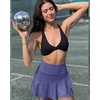 image:imageG4Free 1520 Tennis Skirts for Women Golf Skorts with Pockets High Waist Ruffle Athletic Skirt Inner Shorts15dusky Purple