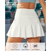 image:imageG4Free 1520 Tennis Skirts for Women Golf Skorts with Pockets High Waist Ruffle Athletic Skirt Inner Shorts15white