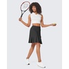 image:imageG4Free 1520 Tennis Skirts for Women Golf Skorts with Pockets High Waist Ruffle Athletic Skirt Inner Shorts20black