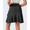 image:imageG4Free 1520 Tennis Skirts for Women Golf Skorts with Pockets High Waist Ruffle Athletic Skirt Inner Shorts20black