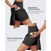 image:imageG4Free 1520 Tennis Skirts for Women Golf Skorts with Pockets High Waist Ruffle Athletic Skirt Inner Shorts20black