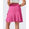 image:imageG4Free 1520 Tennis Skirts for Women Golf Skorts with Pockets High Waist Ruffle Athletic Skirt Inner Shorts20rose Pink