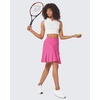 image:imageG4Free 1520 Tennis Skirts for Women Golf Skorts with Pockets High Waist Ruffle Athletic Skirt Inner Shorts20rose Pink