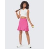 image:imageG4Free 1520 Tennis Skirts for Women Golf Skorts with Pockets High Waist Ruffle Athletic Skirt Inner Shorts20rose Pink