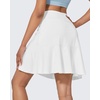 image:imageG4Free 1520 Tennis Skirts for Women Golf Skorts with Pockets High Waist Ruffle Athletic Skirt Inner Shorts20white