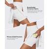 image:imageG4Free 1520 Tennis Skirts for Women Golf Skorts with Pockets High Waist Ruffle Athletic Skirt Inner Shorts20white