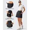 image:imageG4Free BareFeel 15 Golf Skirts for Women High Waisted A Line Casual Athletic Skorts Inner Shorts with PocketsBlack