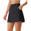 image:imageG4Free BareFeel 15 Golf Skirts for Women High Waisted A Line Casual Athletic Skorts Inner Shorts with PocketsBlack