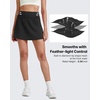 image:imageG4Free BareFeel 15 Golf Skirts for Women High Waisted A Line Casual Athletic Skorts Inner Shorts with PocketsBlack