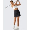 image:imageG4Free BareFeel 15 Golf Skirts for Women High Waisted A Line Casual Athletic Skorts Inner Shorts with PocketsBlack