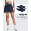 image:imageG4Free BareFeel 15 Golf Skirts for Women High Waisted A Line Casual Athletic Skorts Inner Shorts with PocketsDark Navy