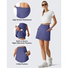 image:imageG4Free BareFeel 15 Golf Skirts for Women High Waisted A Line Casual Athletic Skorts Inner Shorts with PocketsDusky Purple