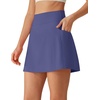 image:imageG4Free BareFeel 15 Golf Skirts for Women High Waisted A Line Casual Athletic Skorts Inner Shorts with PocketsDusky Purple