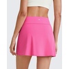 image:imageG4Free BareFeel 15 Golf Skirts for Women High Waisted A Line Casual Athletic Skorts Inner Shorts with PocketsRose Pink