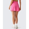 image:imageG4Free BareFeel 15 Golf Skirts for Women High Waisted A Line Casual Athletic Skorts Inner Shorts with PocketsRosy Pink
