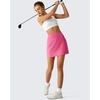 image:imageG4Free BareFeel 15 Golf Skirts for Women High Waisted A Line Casual Athletic Skorts Inner Shorts with PocketsRosy Pink