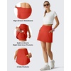 image:imageG4Free BareFeel 15 Golf Skirts for Women High Waisted A Line Casual Athletic Skorts Inner Shorts with PocketsRust Orange