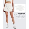 image:imageG4Free BareFeel 15 Golf Skirts for Women High Waisted A Line Casual Athletic Skorts Inner Shorts with PocketsWhite
