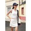 image:imageG4Free BareFeel 15 Golf Skirts for Women High Waisted A Line Casual Athletic Skorts Inner Shorts with PocketsWhite