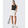 image:imageG4Free BareFeel 15 Golf Skirts for Women High Waisted A Line Casual Athletic Skorts Inner Shorts with PocketsWhite