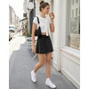 image:imageG4Free BareFeel Wrap Tennis Skirts for Women  15 High Stretch A Line Golf Skort Casual Summer Builtin Shorts with PocketsBlack