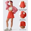 image:imageG4Free BareFeel Wrap Tennis Skirts for Women  15 High Stretch A Line Golf Skort Casual Summer Builtin Shorts with PocketsRust Orange