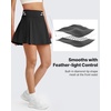 image:imageG4Free High Waisted Tennis Skirts for Women 15 Pleated Flowy Athletic Skorts Summer Casual Inner Shorts with 4 PocketsBlack