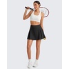 image:imageG4Free High Waisted Tennis Skirts for Women 15 Pleated Flowy Athletic Skorts Summer Casual Inner Shorts with 4 PocketsBlack