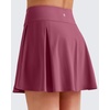 image:imageG4Free High Waisted Tennis Skirts for Women 15 Pleated Flowy Athletic Skorts Summer Casual Inner Shorts with 4 PocketsDark Burgundy