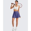 image:imageG4Free High Waisted Tennis Skirts for Women 15 Pleated Flowy Athletic Skorts Summer Casual Inner Shorts with 4 PocketsDusky Purple