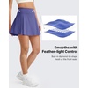 image:imageG4Free High Waisted Tennis Skirts for Women 15 Pleated Flowy Athletic Skorts Summer Casual Inner Shorts with 4 PocketsDusky Purple