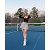 image:imageG4Free High Waisted Tennis Skirts for Women 15 Pleated Flowy Athletic Skorts Summer Casual Inner Shorts with 4 PocketsGrey
