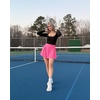 image:imageG4Free High Waisted Tennis Skirts for Women 15 Pleated Flowy Athletic Skorts Summer Casual Inner Shorts with 4 PocketsRose Pink