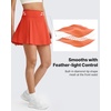 image:imageG4Free High Waisted Tennis Skirts for Women 15 Pleated Flowy Athletic Skorts Summer Casual Inner Shorts with 4 PocketsRust Orange