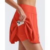 image:imageG4Free High Waisted Tennis Skirts for Women 15 Pleated Flowy Athletic Skorts Summer Casual Inner Shorts with 4 PocketsRust Orange