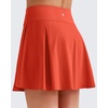 image:imageG4Free High Waisted Tennis Skirts for Women 15 Pleated Flowy Athletic Skorts Summer Casual Inner Shorts with 4 PocketsRust Orange