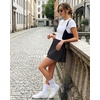 image:imageG4Free Lightweight Tennis Skirts for Women  15 Athletic Yoga Waist Skirt Casual Golf Skorts Inner Shorts with 2 PocketsBlack