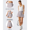 image:imageG4Free Lightweight Tennis Skirts for Women  15 Athletic Yoga Waist Skirt Casual Golf Skorts Inner Shorts with 2 PocketsChime Gray