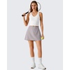 image:imageG4Free Lightweight Tennis Skirts for Women  15 Athletic Yoga Waist Skirt Casual Golf Skorts Inner Shorts with 2 PocketsChime Gray