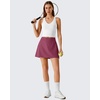 image:imageG4Free Lightweight Tennis Skirts for Women  15 Athletic Yoga Waist Skirt Casual Golf Skorts Inner Shorts with 2 PocketsDark Burgundy