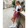 image:imageG4Free Lightweight Tennis Skirts for Women  15 Athletic Yoga Waist Skirt Casual Golf Skorts Inner Shorts with 2 PocketsDark Burgundy