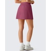 image:imageG4Free Lightweight Tennis Skirts for Women  15 Athletic Yoga Waist Skirt Casual Golf Skorts Inner Shorts with 2 PocketsDark Burgundy